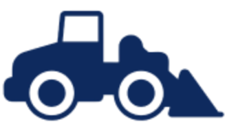Construction tractor icon